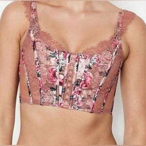 Victoria’s Secret Floral Corset Bustier Top
